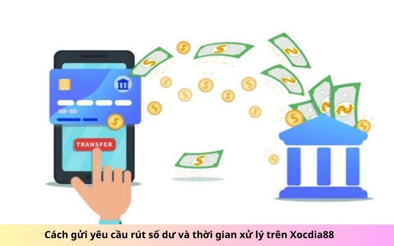 Cách gửi yêu cầu rút số dư và thời gian xử lý trên Xocdia88